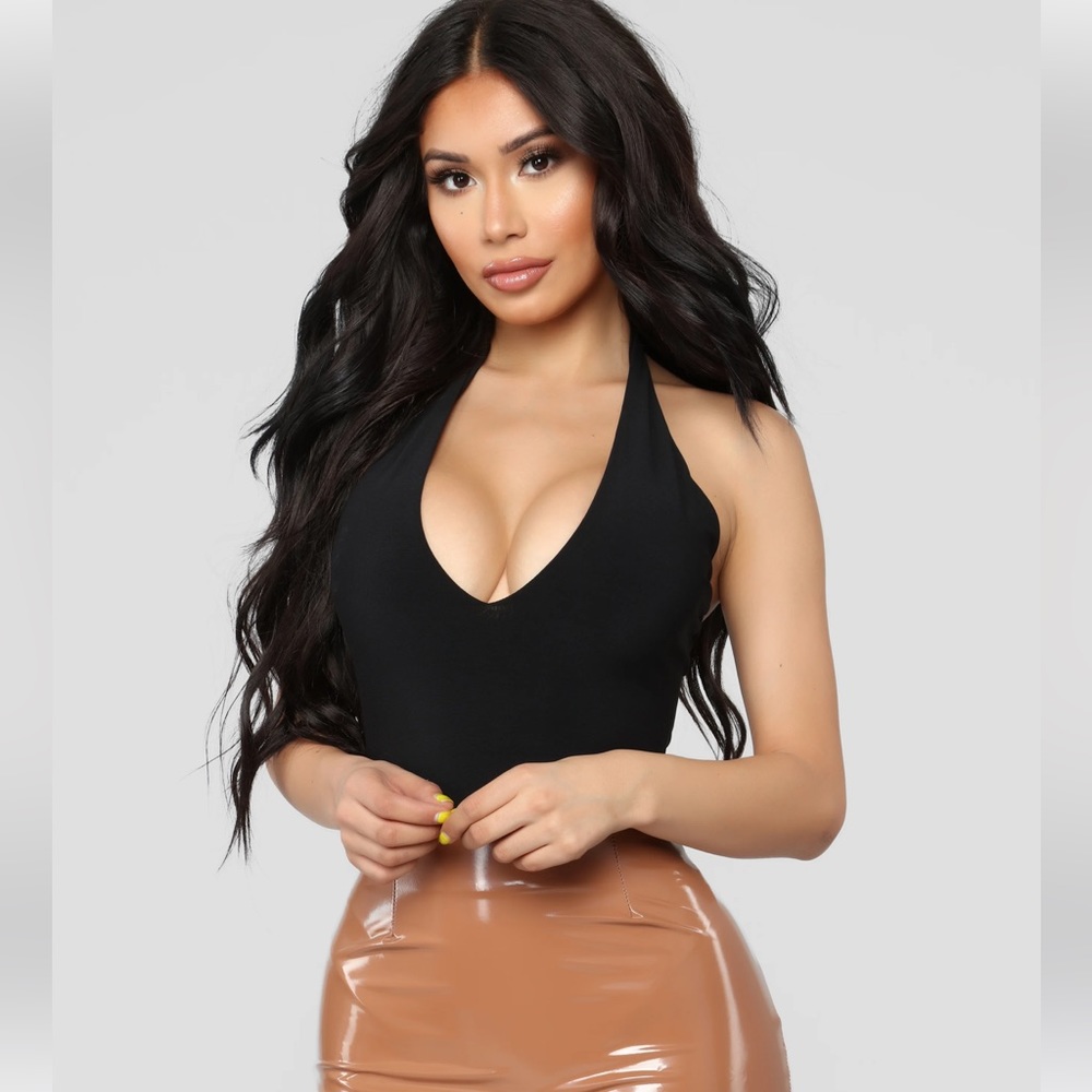 Halter Bodysuit- Black
